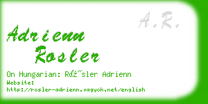 adrienn rosler business card